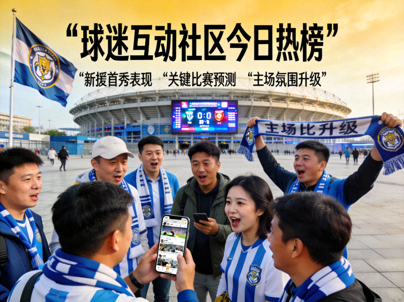 球迷互动社区热门话题 - 球迷在球场外热烈讨论